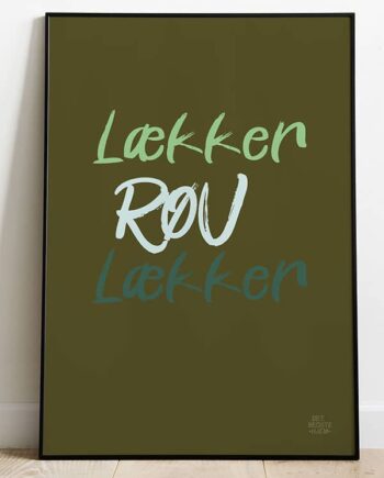Røv Lækker Røv-plakat 21   29    A4  Kr  199 -