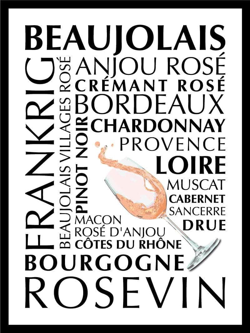 Rosé Plakat Frankrig