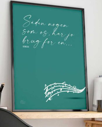 Sådan Nogen Som Os Poul Krebs-plakat Med Noder 21   29    A4  Kr  199 -