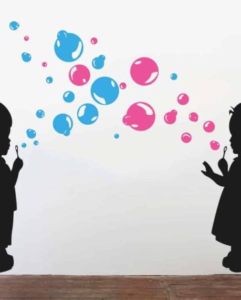 Sæbebobler Wallsticker