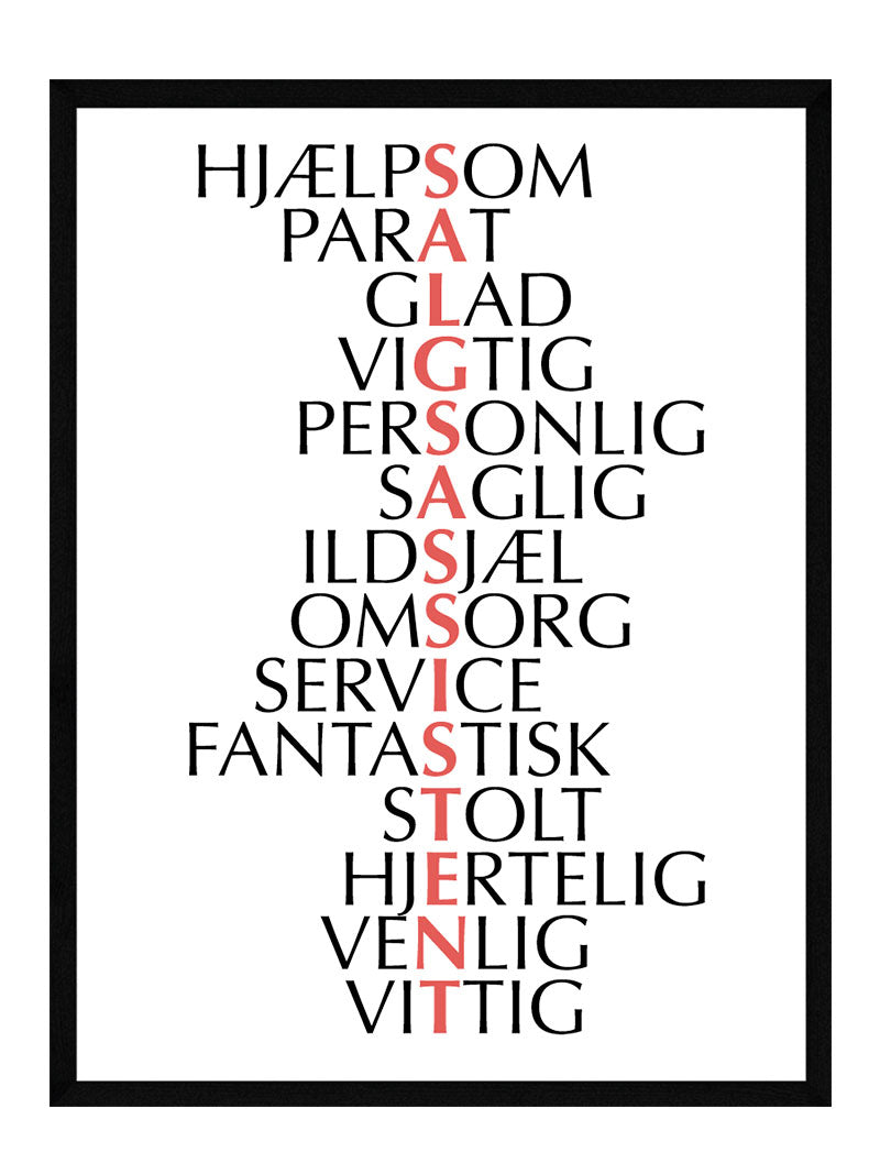 Salgsassistent Citat Plakat