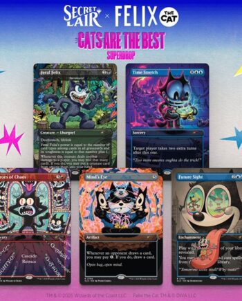 Secret Lair Drop Series  2026 : Cats Are The Best Superdrop: Secret Lair   Felix The Cat: Magic Bag Of Tricks  Regular