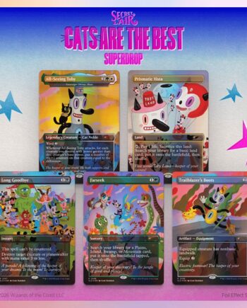 Secret Lair Drop Series  2026 : Cats Are The Best Superdrop: Toby   Journey By Gary Baseman 226 128 139 226 128 139   Foil