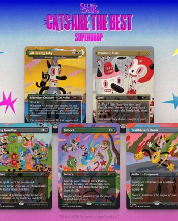 Secret Lair Drop Series  2026 : Cats Are The Best Superdrop: Toby   Journey By Gary Baseman  Regular