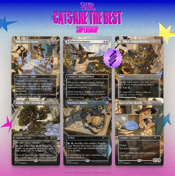 Secret Lair Drop Series 2026 : Cats Are The Best Superdrop: Witch Familiar 226 128 139 226 128 139 Regular