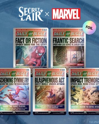 Secret Lair Drop Series  2025 : Marvel   Spider-man Superdrop: Secret Lair   Marvel   Spider-man: Daily Bugle Breaking News  Foil