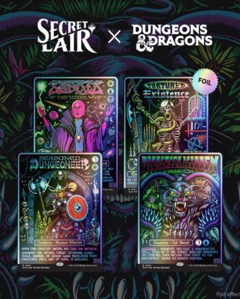 Secret Lair Drop Series  2026 : Roll For Initiative Superdrop: Secret Lair   Dungeons   Dragons: Black Lights   Dark Dungeons  Foil