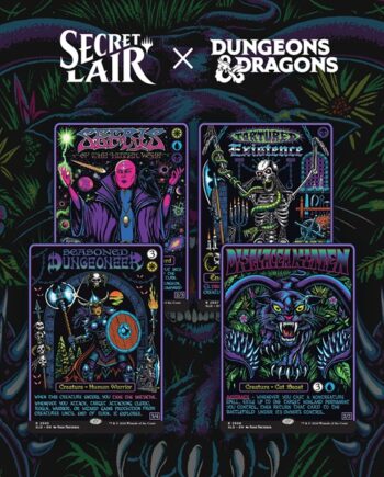 Secret Lair Drop Series  2026 : Roll For Initiative Superdrop: Secret Lair   Dungeons   Dragons: Black Lights   Dark Dungeons  Regular