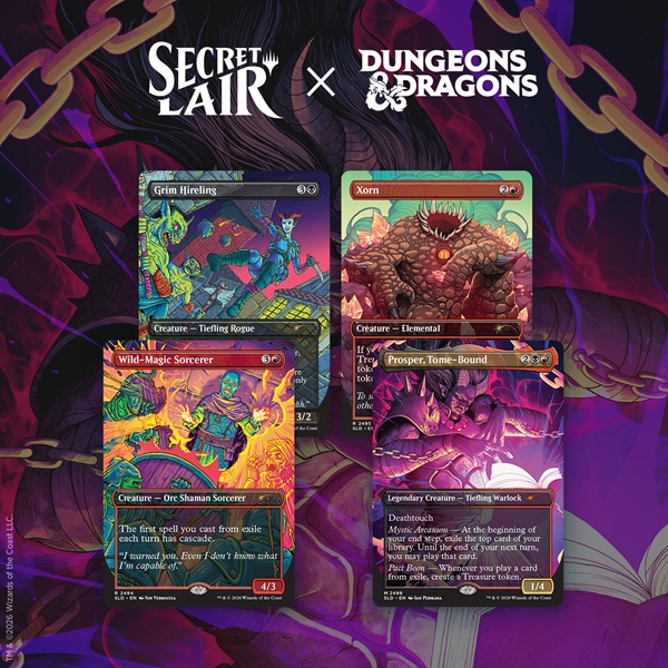 Secret Lair Drop Series 2026 : Roll For Initiative Superdrop: Secret Lair Dungeons Dragons: Shadows Over Baldur Gate Regular