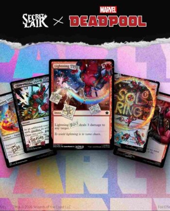 Secret Lair Drop Series  2026 : Secret Lair   Marvel   Deadpool:   Fixed It  You Re Welcome   Pool Party Foil