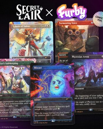 Secret Lair Drop Series  2025 : Secret Scare Superdrop: Secret Lair   Furby: Furbys: The Gathering  Confetti Foil