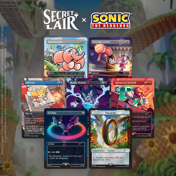 Secret Lair Drop Series 2025 : The Sonic Superdrop: Secret Lair Sonic: Chasing Adventure Regular