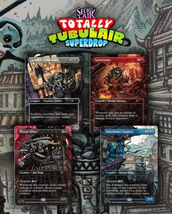 Secret Lair Drop Series  2026 : Totally Tubulair Superdrop: Secret Lair   Teenage Mutant Ninja Turtles: Featuring: Kevin Eastman  Colors   Regular