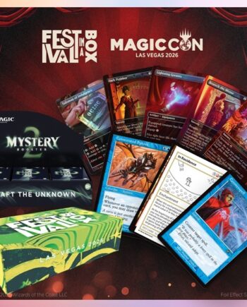 Secret Lair: Magiccon Festival In   Box: Las Vegas 2026  Mystery Booster   Box Display   Promos
