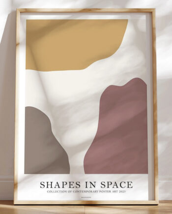 Shapes In Space No    Grafisk Plakat