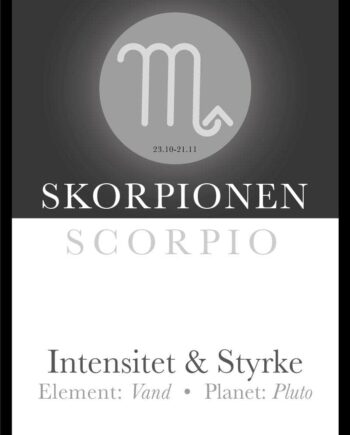 Skorpionen Stjernetegn Tekst Plakat