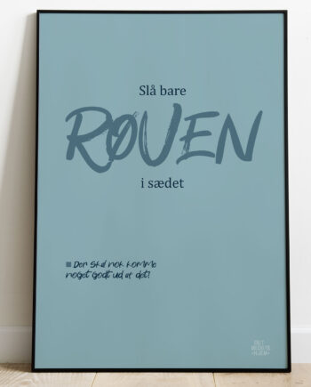 Slå Bare Røven   Sædet-toilet Plakat 21   29    A4  Kr  199 -