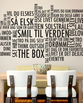 Smil Til Verden V2 Wallsticker