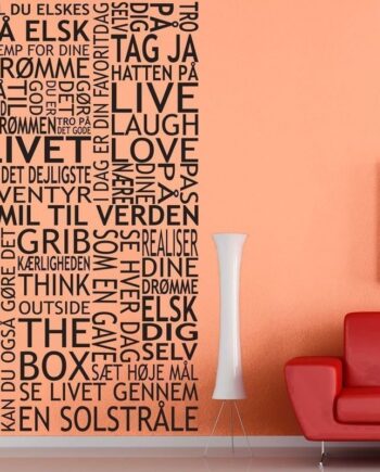 Smil Til Verden Wallsticker