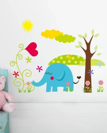 Sød Elefant Wallsticker