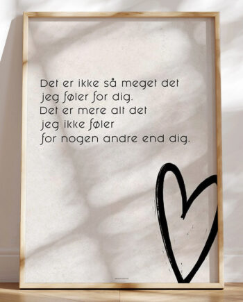 Sødt Kærlighedscitat Det Er Ikke Det