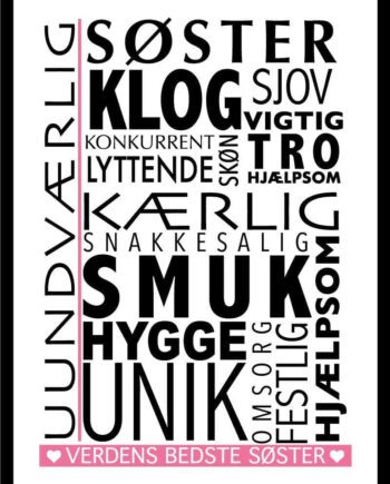 Søster Citat Plakat