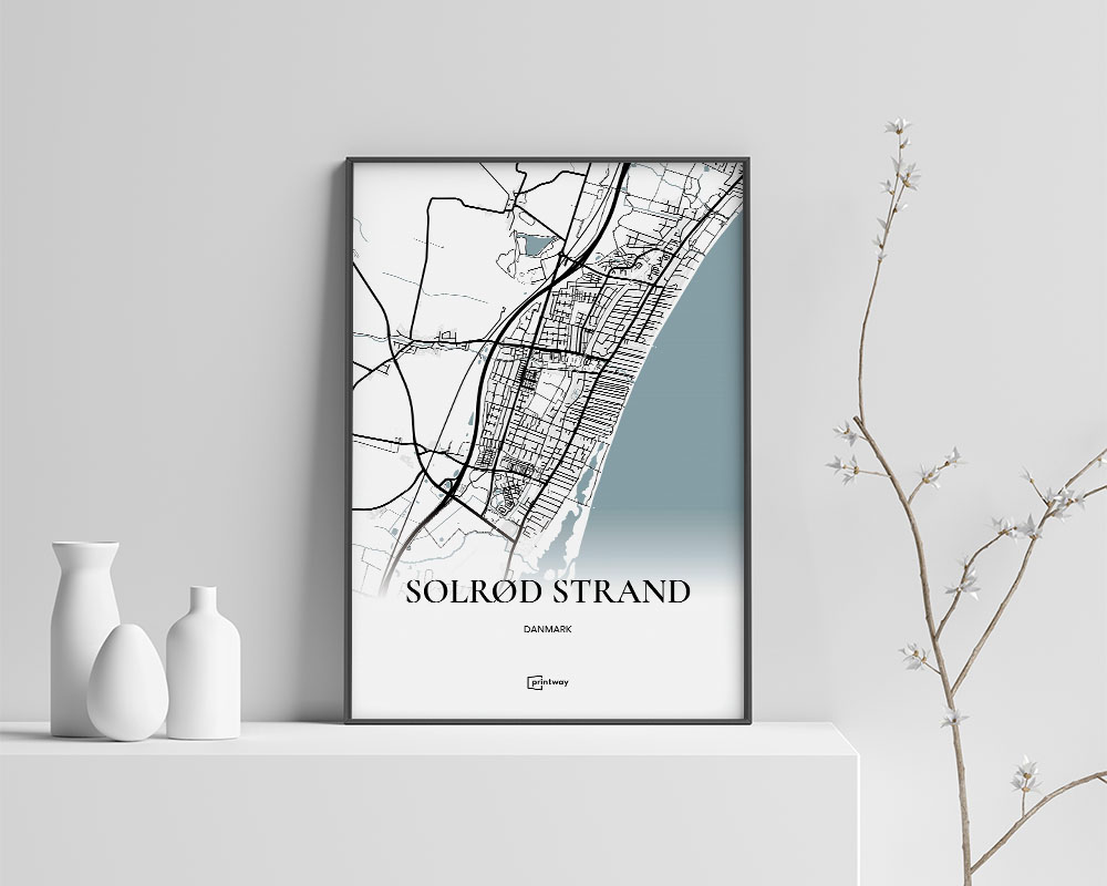 Solrød Strand Plakaten 21 30 Cm  A4