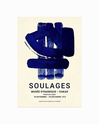 Soulages Plakat  Le Musée Dynamique De Dakar