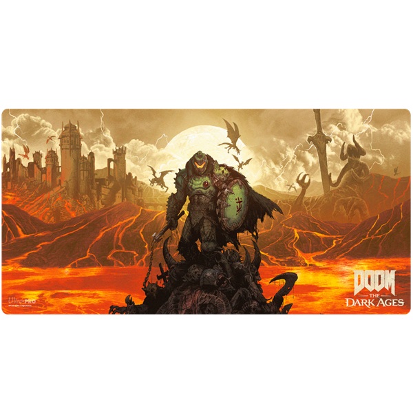 Spillem 195 165 Tte  Playmat  Doom The Dark Ages: Wrath Extended Playmat Ultra Pro  16619
