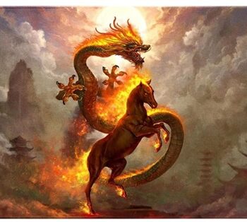 Spillem 195 165 Tte  Playmat  Dragon Shield: Fire Horse 2026  At-20526