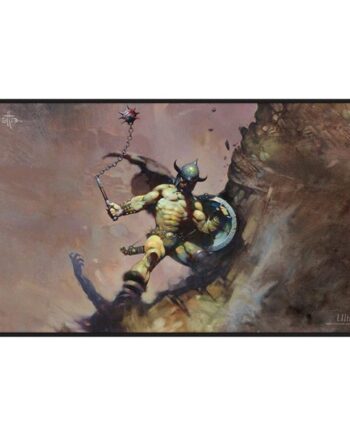 Spillem 195 165 Tte  Playmat  Frank Frazetta: Warrior With Ball And Chain Black Stitched Ultra Pro  16755