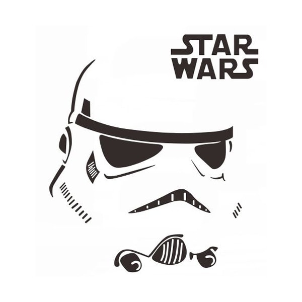 Star Wars Wallsticker Stormtrooper Maske 41x32cm