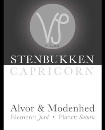 Stenbukken Stjernetegn Tekst Plakat