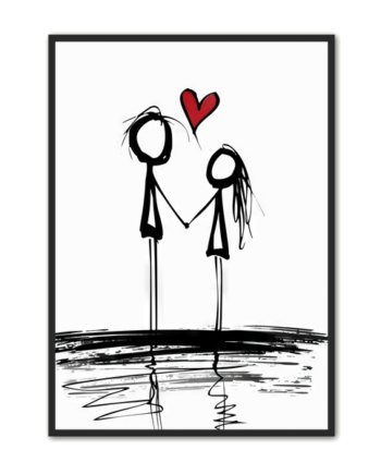 Stickmen Plakat   Kærlighed