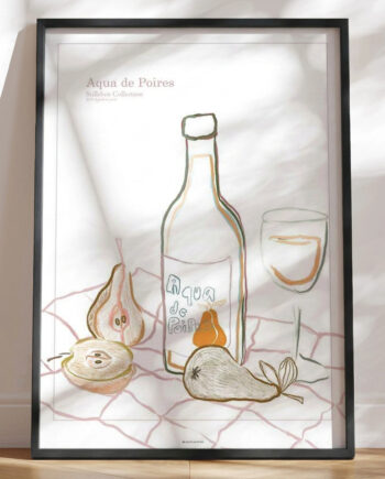 Stilleben Kunstplakat Aqua De Poires