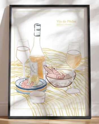 Stilleben Plakat Vin De Pãªche