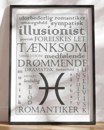 Stjernetegnplakat Fisk Karaktertræk