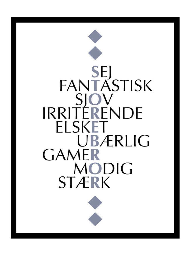 Storebror Citat Plakat