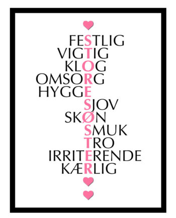 Storesøster Citat Plakat