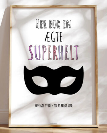 Superhelteplakat Pige