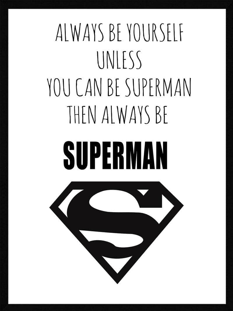 Superman Plakat Med Logo
