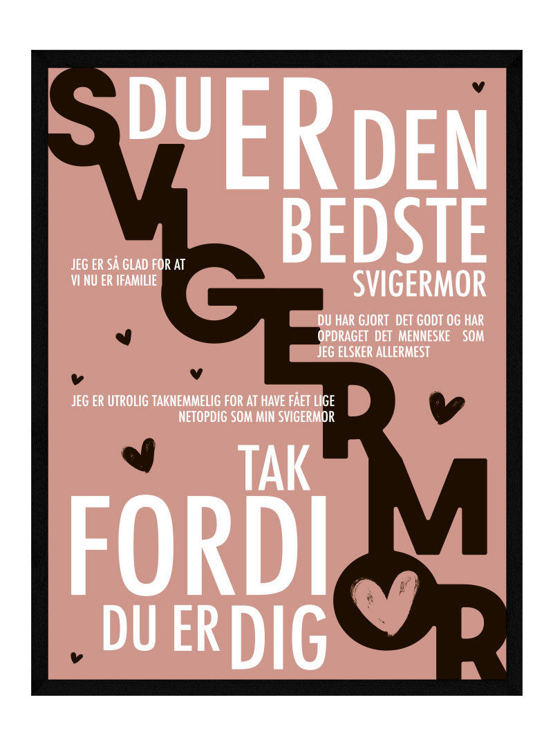 Svigermor Plakat Personlig Plakat