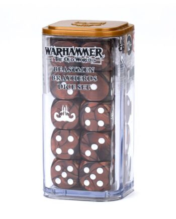 Terninger Warhammer: The Old World: Beastmen Brayherds Dice Set  18d6   Artillery   Scatter Dice   2025  99222716001