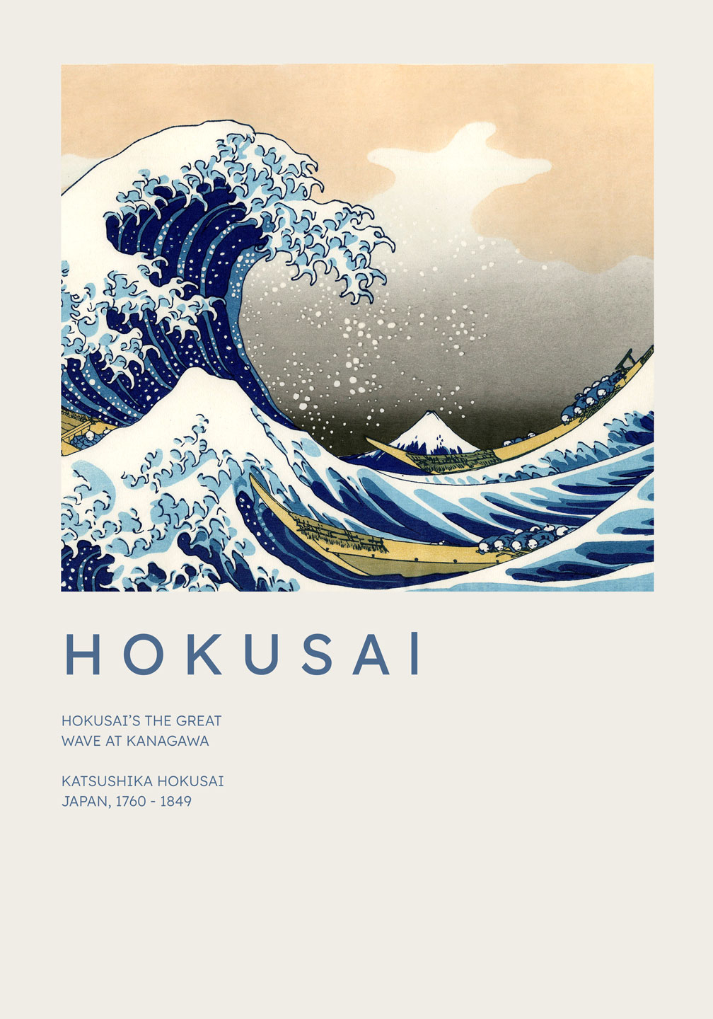 The Great Wave At Kanagawa Af Plakatwerket