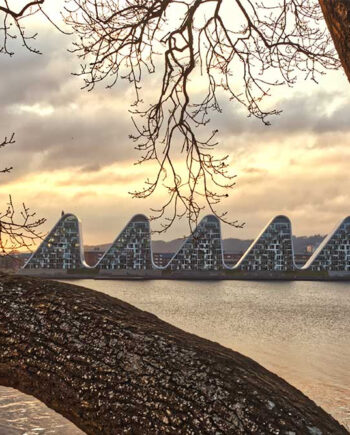 The Wave In The Sunset Vejle Af Palle Hasling Jakobsen
