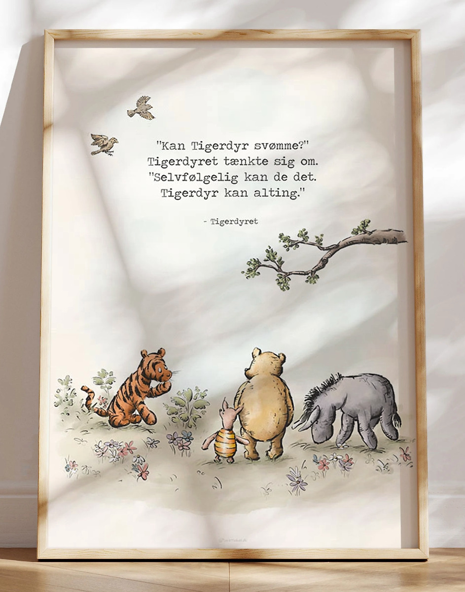Tigerdyr Plakat Peter Plys