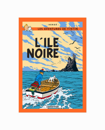 Tintin Plakat  Lîle Noire  1938