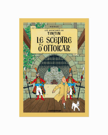 Tintin Plakat  Le Sceptre Dottokar  1939