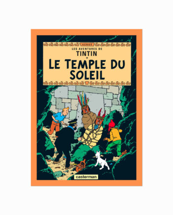 Tintin Plakat  Le Temple Du Soleil  1949