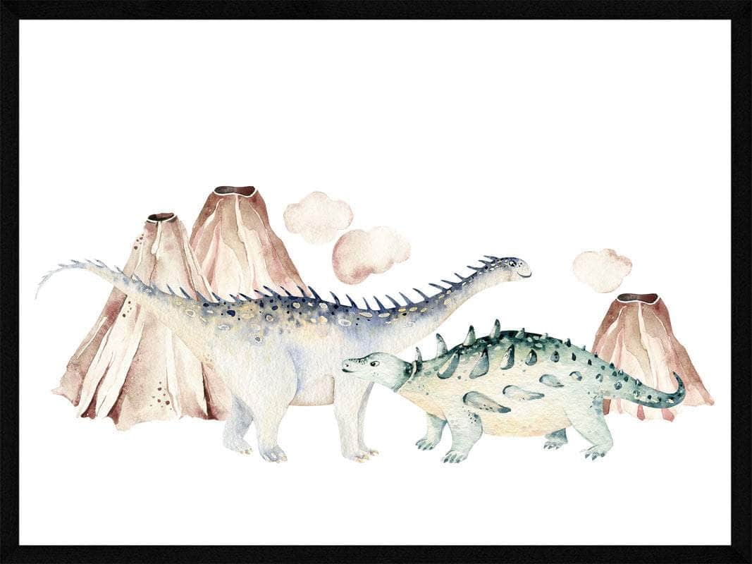 To Dinosaur Børneplakat